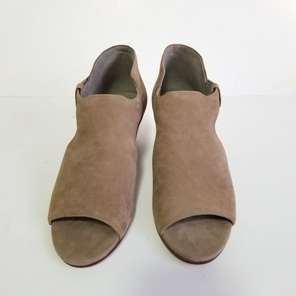 eileen fisher peep toe booties
